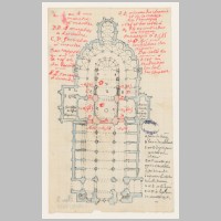 Cathédrale Notre-Dame de Coutances, Plan pour modifications du chœur de la cathédrale de Coutances, Wikipedia.jpg